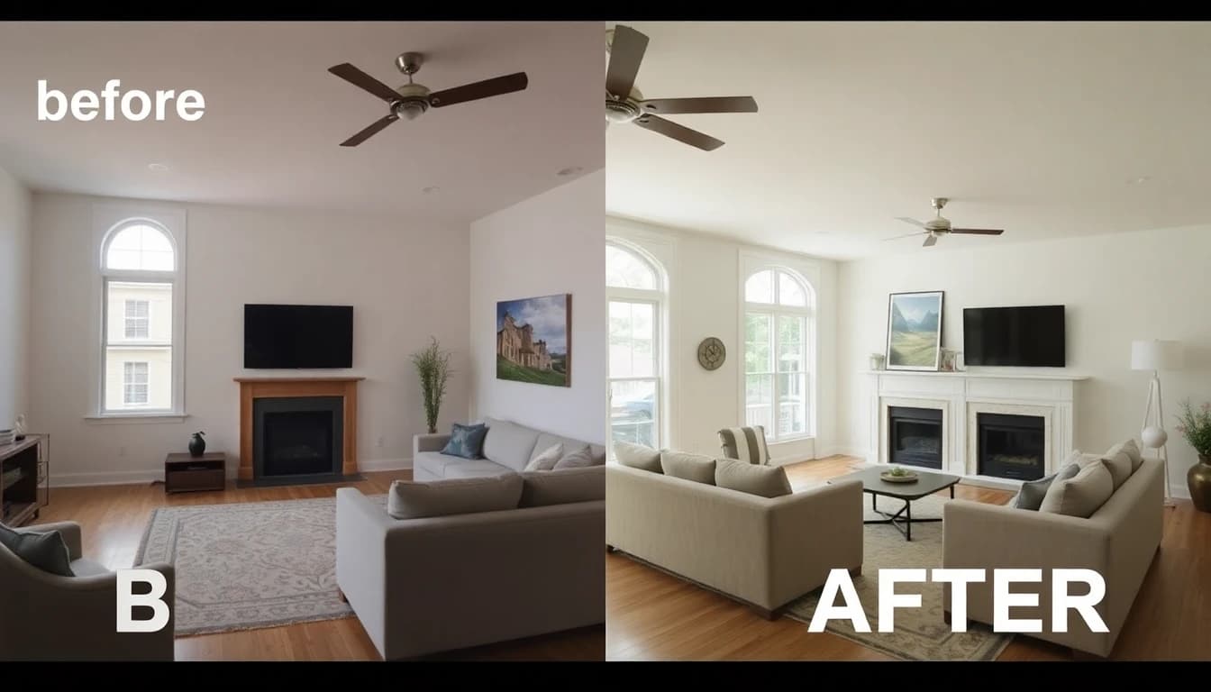 Step 3: 3. Get Your Redesign - showing how DecorAI AI interior design app works